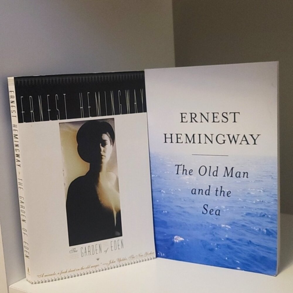 HEMINGWAY Book Bundle -- The Old Man and the Sea and The Garden of Eden